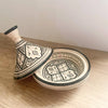 Black and White Moroccan Tajine - 12 cm