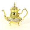 Handcrafted Moroccan Teapot Gold Copper N°22 - Piriform Shape Engraved