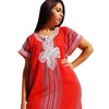 Gandoura marocaine rouge